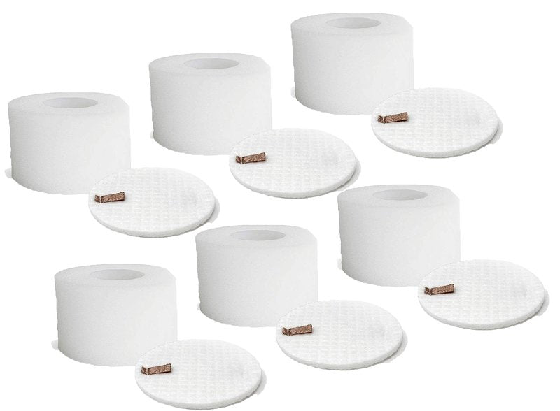 Nispira XFF680 Foam Felt Filter Replacement for Shark Rotator DuoClean Powered Lift Away Speed Vacuum NV680, NV681, NV682, NV683, NV800, NV801, NV803, UV810, AX950, AX951, 6 Packs