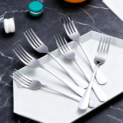 Berglander Dinner Forks Set 24pcs, Stainless Steel 7.28" Table Salad Forks, Flatware Silverware Fork for Home Kitchen, Restaurant, Hotel, Dishwasher Safe
