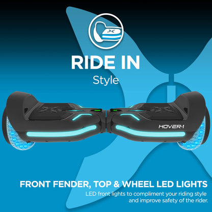 Hover-1 i100 Electric Self Balancing Scooter - 7MPH Top Speed, 6 Mile Range, 5HR Full-Charge, Built-In Bluetooth Speaker, Rider Modes: Beginner to Expert