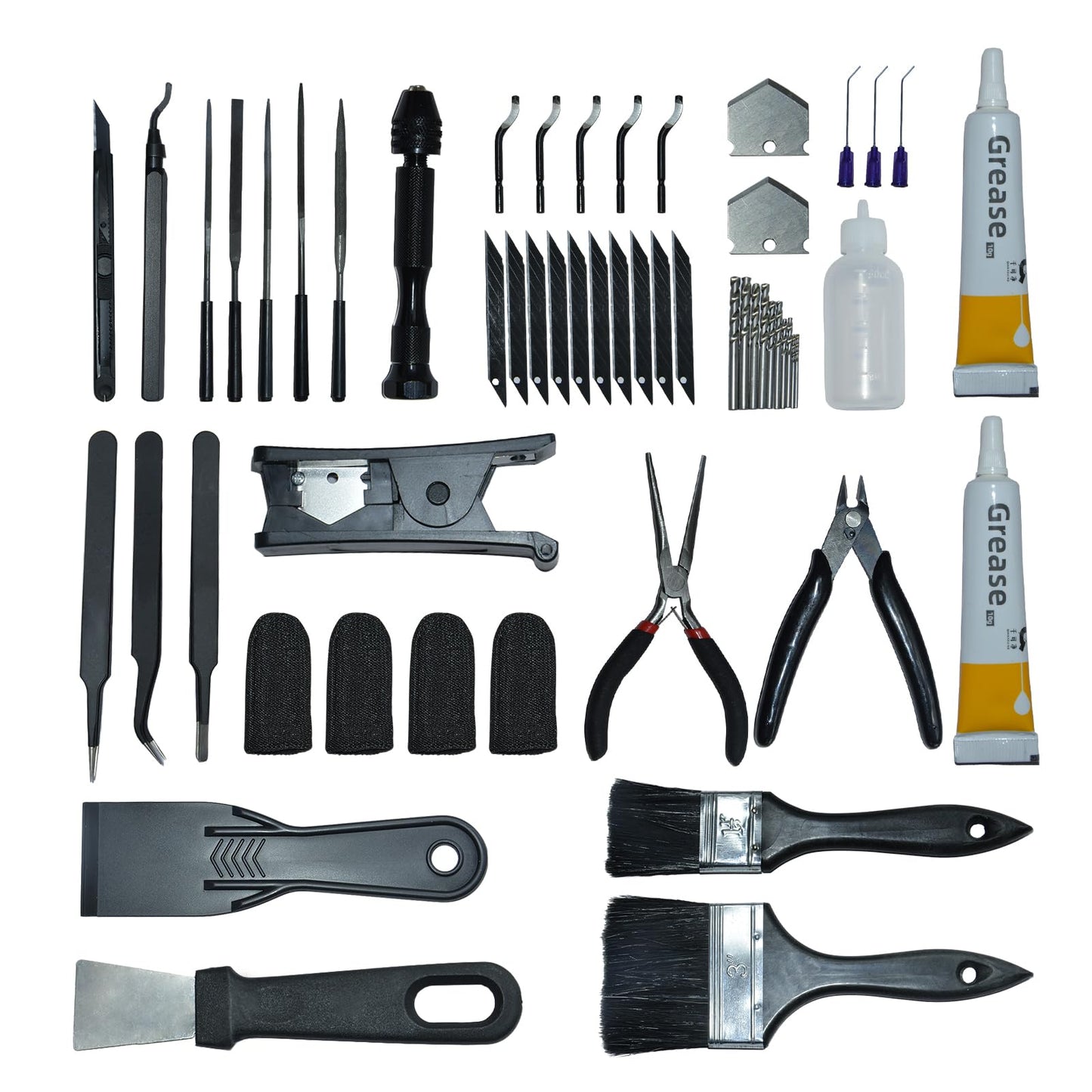 Befbox 3D Printer Tools Kit, Universal 3D Printer Accessories & Cleaning Kit Includes Deburring Tool, Art Knife, Files, Wire Cutter, Drill, Scraper, Brush for 3D Print Removing, Cleaning, Finishing