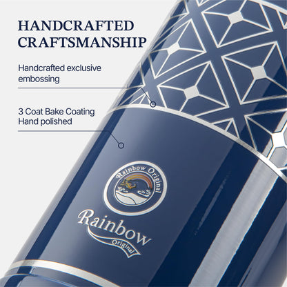 Rainbow Original 20 oz Tumbler, Stainless Steel Insulated Bottles, Insulated Coffee Mug, Travel Coffee Mug, Ideal for Sports, Outdoors, Camping, Travel and Everyday Use (MiG-Blue)