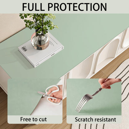 Large Countertop Mats for Crafts Jewelry Epoxy Resin Art Painting DIY, Non‑stick kitchen Baking Mat(Pea Green and Dried Sage, 11.8 X 35.4 Inches)