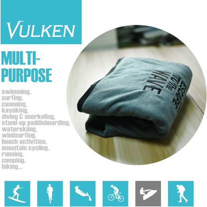 Vulken Extra Large Thick Hooded Beach Towel Changing Robe. Surf Poncho Men for Easy Change in Public. Quick Dry