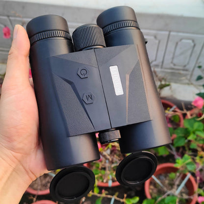10x42 Laser Rangefinder Binoculars for Hunting with ED Glasses Camping Travel Birdwatching Outdoor (Green, 2000YD)