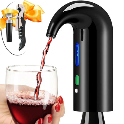 Wine Aerator Electric Wine Decanter Best Sellers One Touch Red -White Wine Accessories Aeration Work with Wine Opener for Beginner Enthusiast - Spout Pourer - Great Mothers Day Gift for Mom