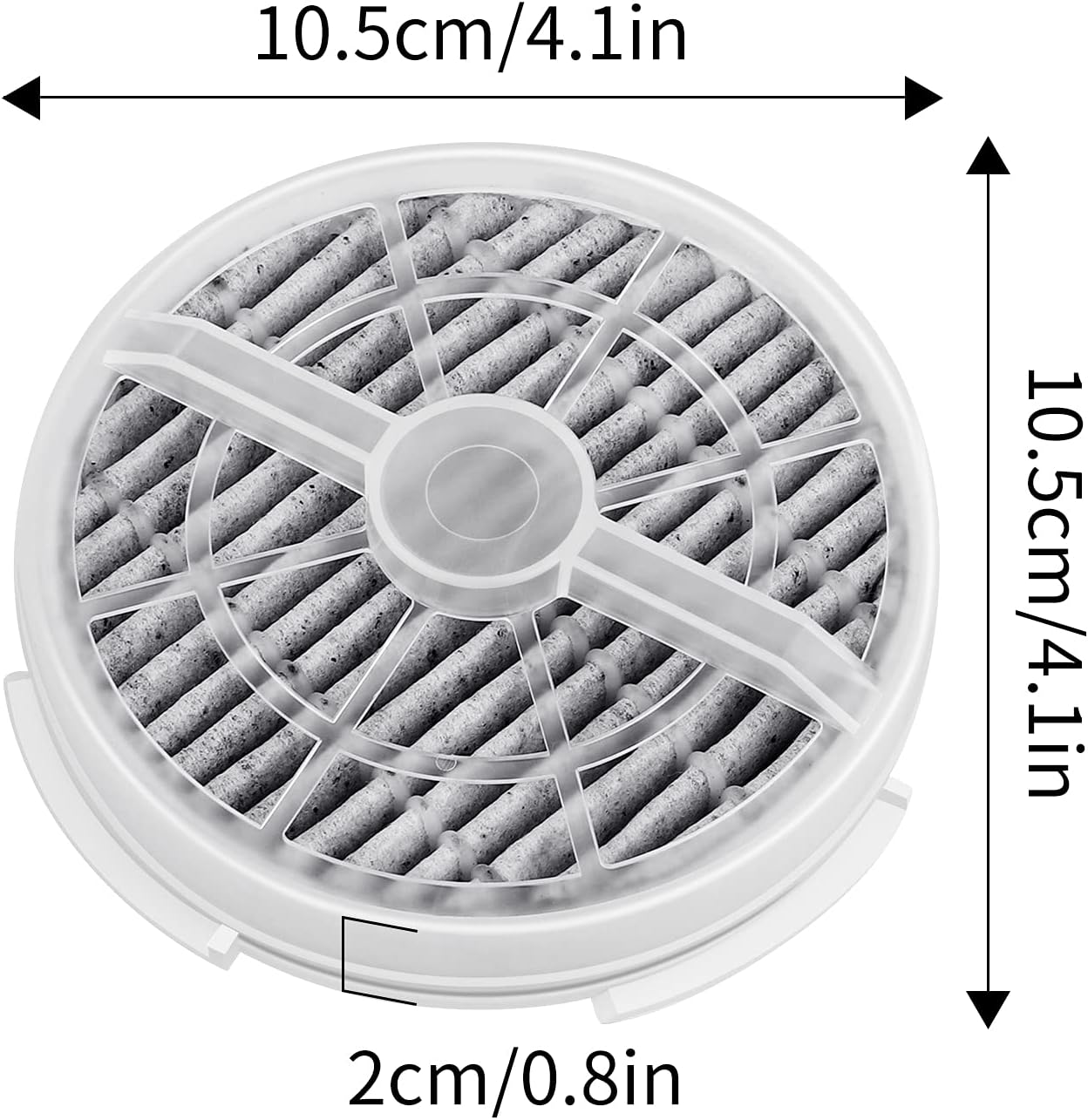 KEEPOW HEPA Filter Replacement for Frida Baby Air Purifier 3 in 1, RIGOGLIOSO Air Purifier GL2103, JINPUS GL-2103, 2