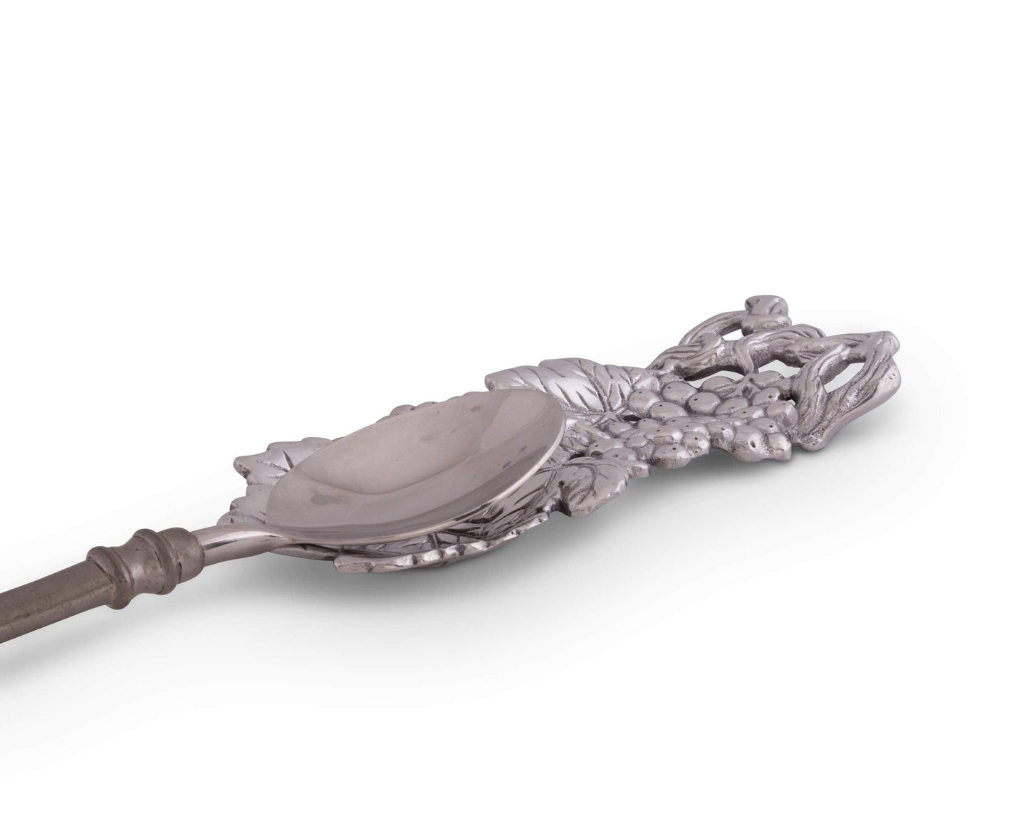 Arthur Court Grape Pattern Spoon Rest - Aluminum Metal Decorative - Holder for Kitchen, Spatula Ladle, Brush and Other Cooking Utensils 8.5 inch x 3.5 inch