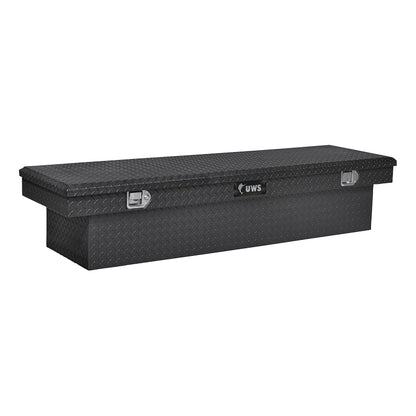 UWS EC10322 63-Inch Gloss Black Heavy-Wall Aluminum Truck Tool Box, RigidCore Lid