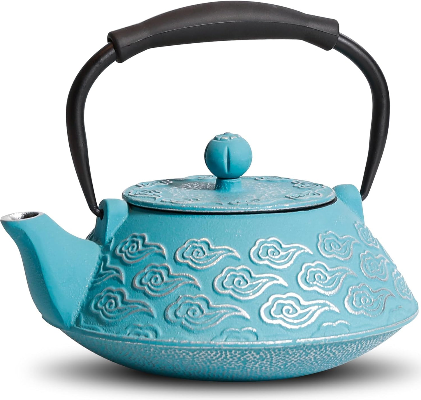 27oz, 800ml Cast Iron Teapot, Japanese Tea Pot with Infuser for Loose Leaf, Tea Kettle Stovetop Safe Coated