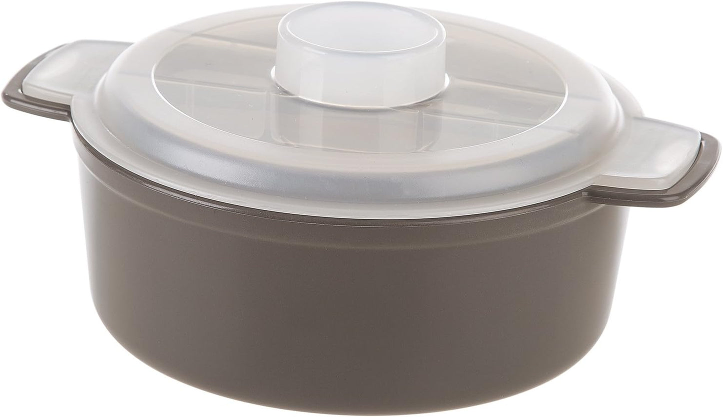 PrepSolutions 4-Piece Microwave Ramen Bowl To-Go - Gray, Includes Soup Spoon, Dishwasher Safe, BPA-Free