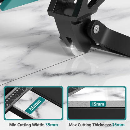 Seeutek 48 Inch Manual Tile Cutter, Porcelain & Ceramic Cutting Tool with Tungsten Carbide Wheel, Infrared Positioning & Adjustable Brackets, Suitable for Professionals and Beginners