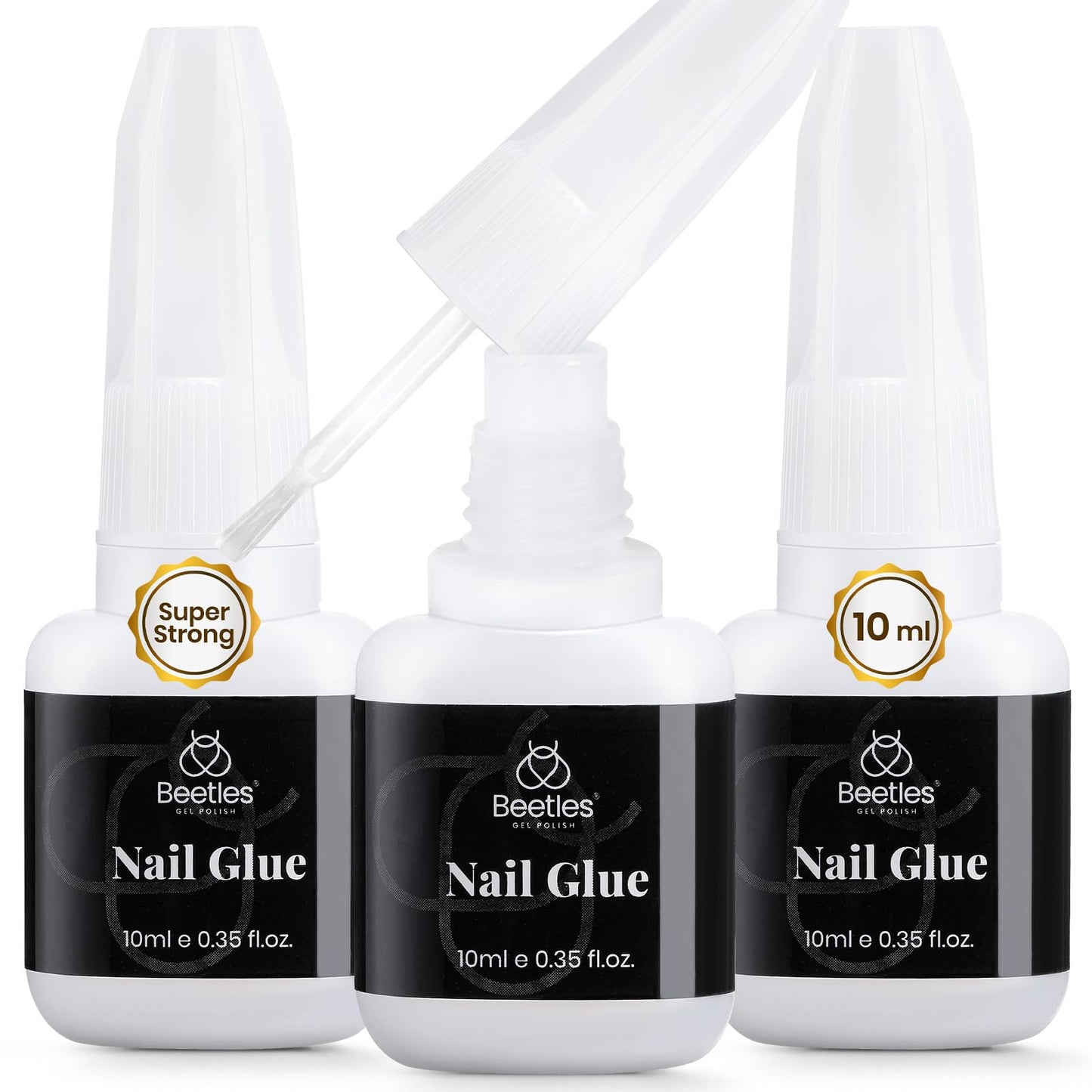 Beetles Press on Nails Kit 720Pcs 24 Colors, Press on Nails Short Almond Glossy Matte Glitter With Nail Glue & Nail Tabs Stickers, Natural Fit Lightweight Fake Nails Kit Art For Women Girls