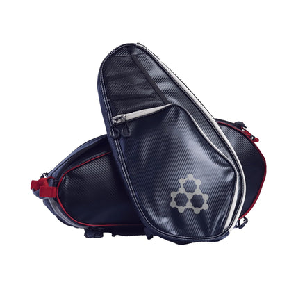 CRBN Pickleball – X Series Power Paddle (3X, 16mm) + Pro Team Tour Paddle Bag with Zip-Off Sling – Carbon Fiber Paddle & Multi-Pocket Gear Bag - Virtual Bundle