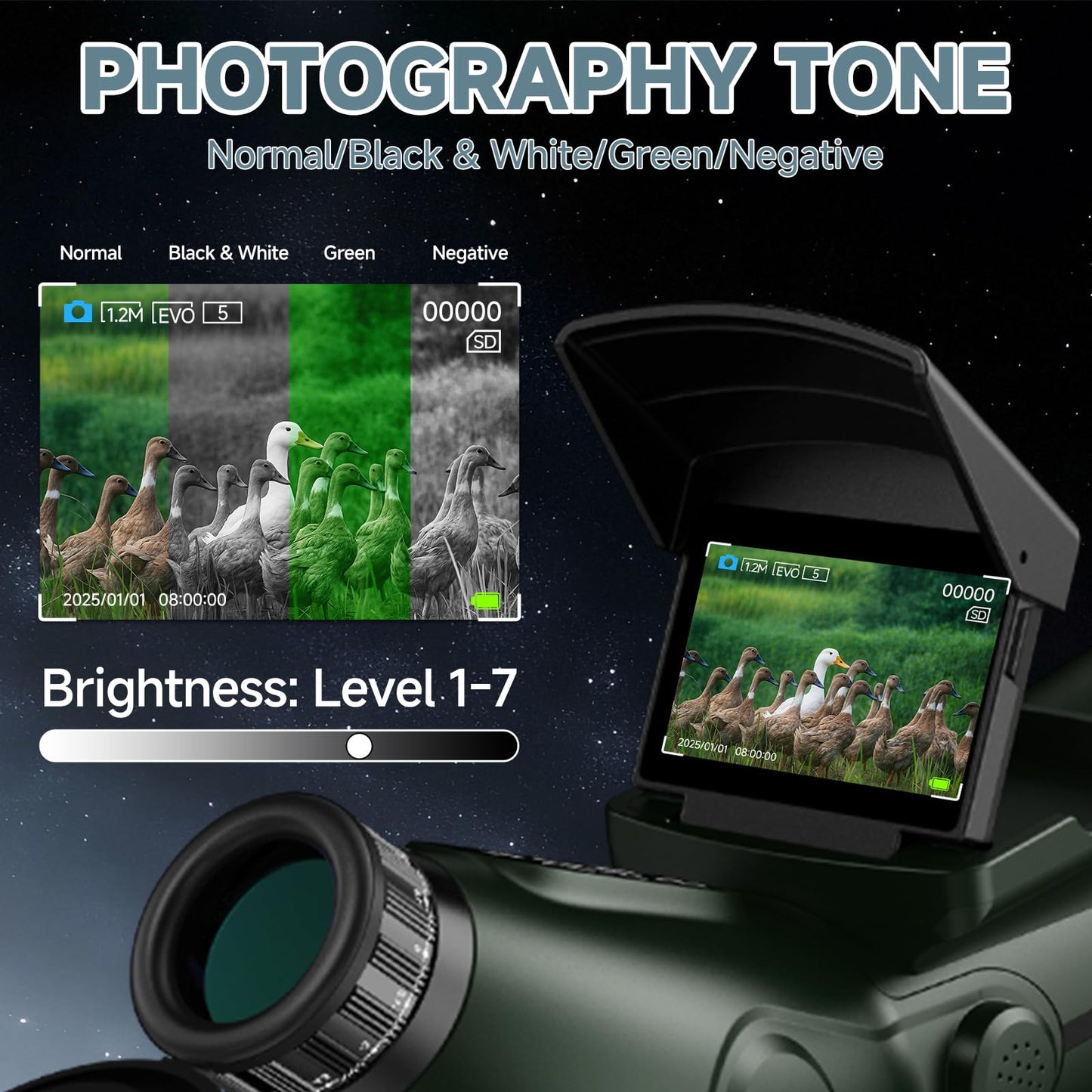 Smart Telescope, Professional Refractor Auto-focus Portable Digital Electronic Telescopes with 4K Astrophotography Camera, Internal And Externat Dual Screens Spotter for Adults and Beginners Astronomy