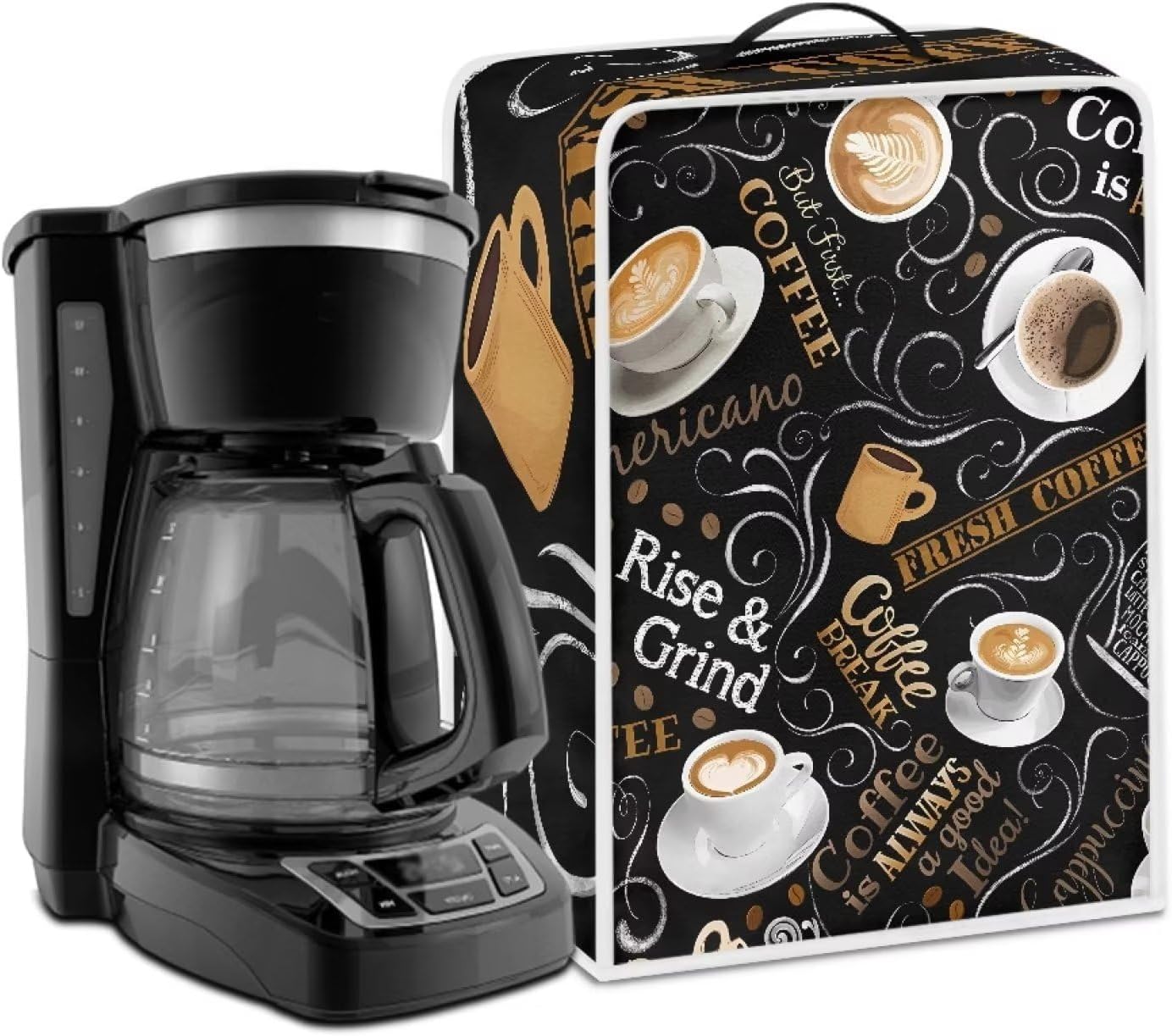 Coffee Cup Covers for Coffee Machines, Dust Stain Resistant, Soft Blender Mixer Protector for Small Kitchen Appliances