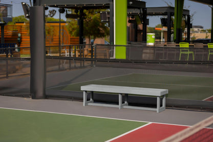 Durawood Dent-Saver Bench for Tennis Courts, Locker Rooms, Parks, Marina, and More (Gray, 4)