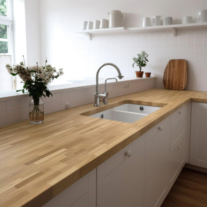 Kitchen Island Butcher Block Countertop – 6FT Solid Birch Wood Slab Unfinished Butcher Block Island Top for Kitchen Countertop, Dining Island, Prep Table & DIY Furniture Projects