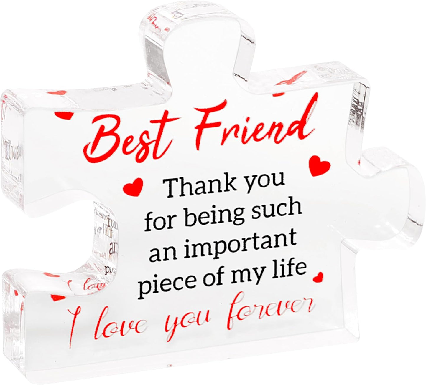 2.2 2.8 inch Friend Gifts for Women Men - Gift for Her Him, Present for Friendship Birthday, Engraved Acrylic Block