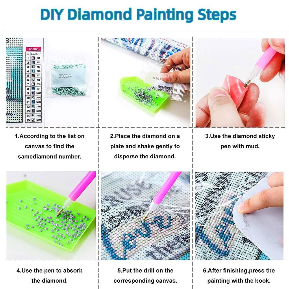 Native Indian Woman Dream Catch Tree Wolf DIY 5D Diamond Paint Kits for Adults Easy for Beginner Round Full Drill Diamond Art Painting Mosaic Craft for Home Decor 12x16inch(4)
