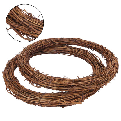 KUKLIPJIM 6 Pcs 12 Inch Natural Grapevine Wreath Set, Hand-Woven Vine Branch Wreaths for DIY Crafts, Christmas Decorations, Home & Event Styling