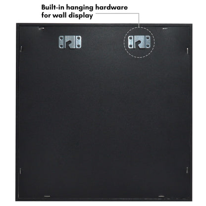 Americanflat Front Opening 11x11 Shadow Box Frame with Shatter-Resistant Glass - Silhouette Collection - Shadow Box Display Case for Tabletop and Wall Display - Black