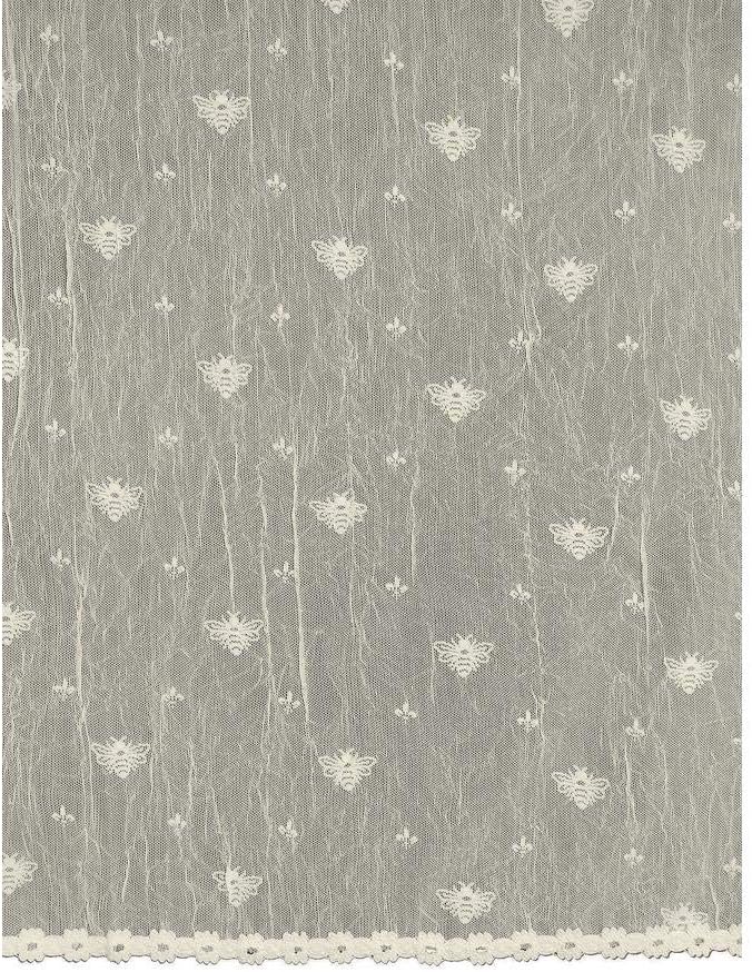 Heritage Lace Bee Valance with Trim, Ecru, 45 by 15", Model 7165E-4515HT