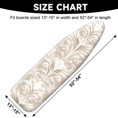 Ironing Board Cover 15"x54" Standard Size Replacement Thick Iron Board Covers Heavy Duty Non-Slip Board Cover Fitted with Elastic Edges and Velcro Straps
