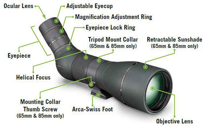 Vortex Optics Razor HD Spotting Scope 13-39x56 Straight