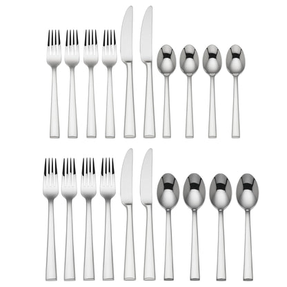 Lenox 828372 Continental Dining 20-Piece Flatware Set