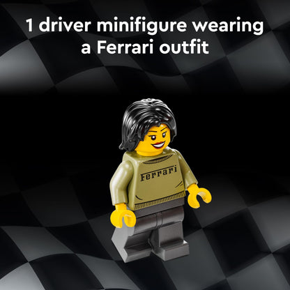 LEGO Speed Champions Ferrari F40 Supercar, Toy Car Model Building Set with Driver Minifigure, Collectible Ferrari Toy for Kids Ages 9 and Up, 76934