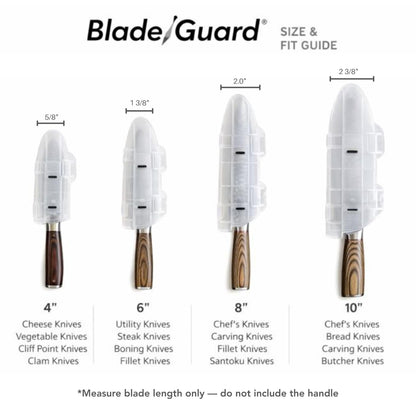 Agilux Blade Guard 10" Knife Blade Protector Made in USA Safe Storage and Transport for Kitchen Knives Protects Edges in Drawers Travel Camping RV