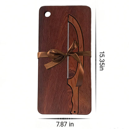 Bread Bow Knife for Homemade Bread, Bread Cutter and Wooden Board Set,Bread Cutting Board with Crumb Tray,Universal Left Right Handed Design,Kitchen Gadgets Gifts for People who Love Baking