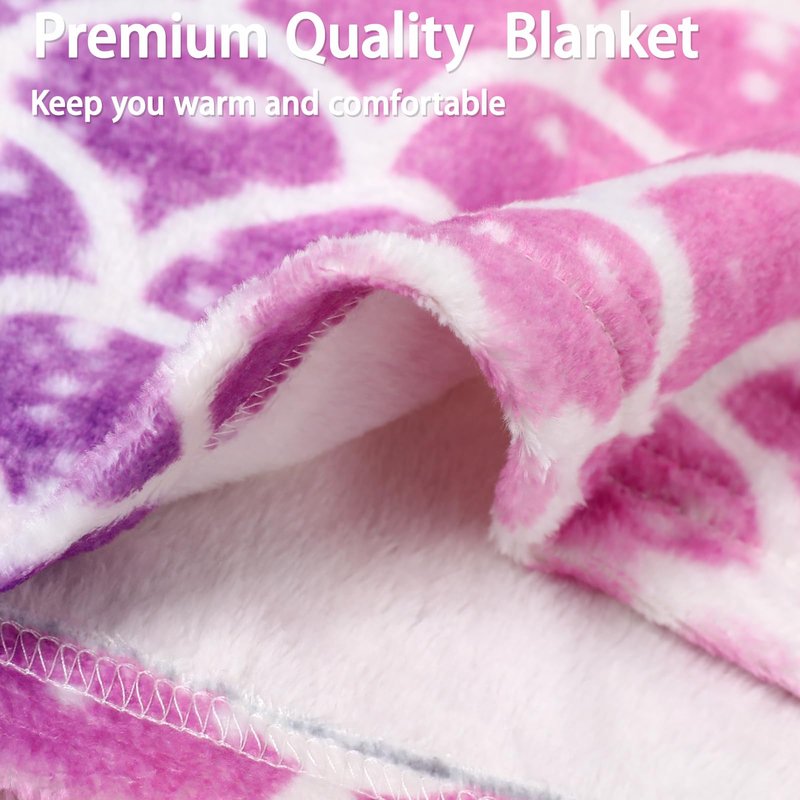 Rediar Mermaid Tail Blanket for Girls Soft Flannel Sleeping Snuggle Kids Wearable Blanket Toddler Teen Birthday Christmas Gift 3-4 4-6 7-8 10-12
