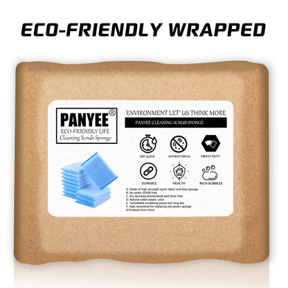 Nylon Cleaning Scrub Pad 12 Pack,Long-Lasting and Reusable Dishwashing Sponge,All-Purpose Scouring Pads Sponge for Kitchen,Bathroom