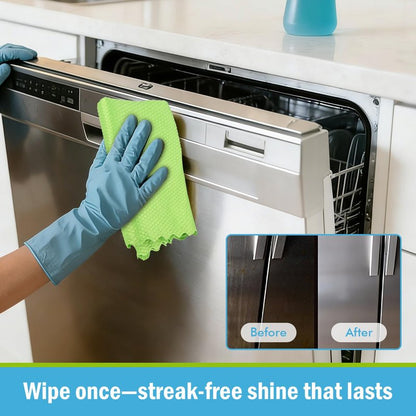 AIDEA Microfiber Glass Cleaning Cloth, 8PK, Premium Microfiber Glass and Window Cleaner, Lint Free Magic Cleaning Cloths for Glass, Windows, Windshields, Mirrors, Stainless Steel, 12"x12"