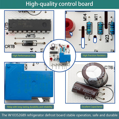 4388931 Defrost Control Board Replacement for Refrigerator Model WPW10352689, Main Control Board
