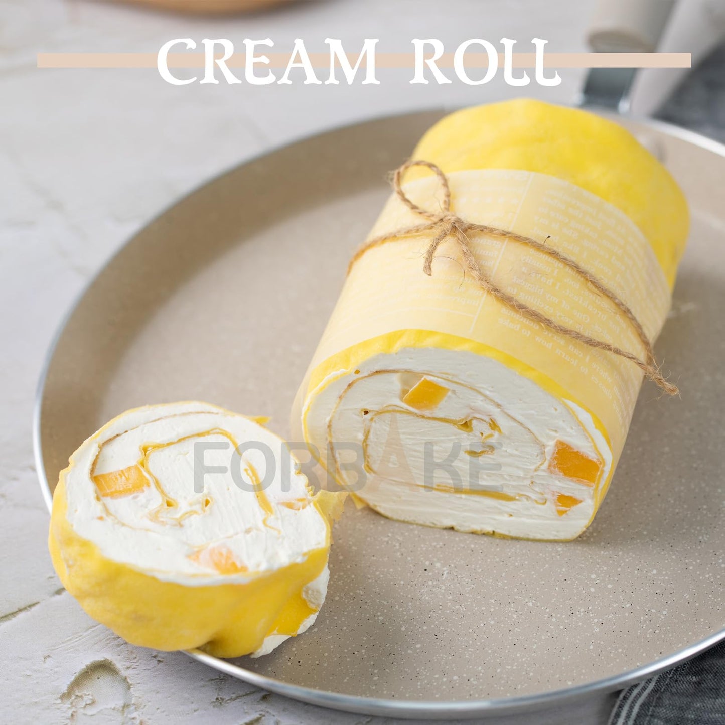 FORBAKE 9 Inch Crepe Pans with Spreader & Spatula, Nonstick Granite Coating Dosa Pan, Aluminum Alloy Pancake Flat Skillet Tawa Griddle, with Stay-Cool Handle, Induction Compatible Bottom