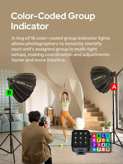 Godox AD100 Pro II AD100Pro II AD100ProII Flash Strobe with AK-R1 Kit, 2.4GHz X System+433Mhz Module/2W LED/10 Brightness Levels/490 Full-Power Pops/0.01–1.5s Recycle Time/USB-C Charging/1-256-1/1