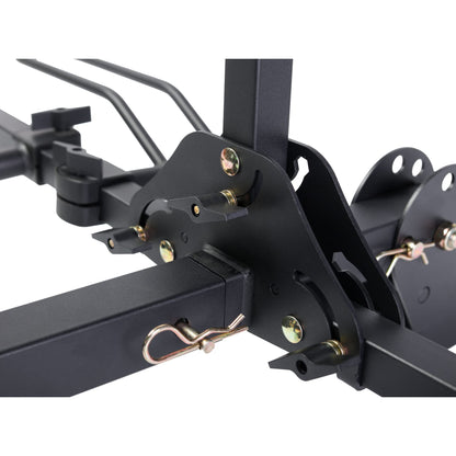 Young 4-Bike Rack Hitch Mount Platform Style Carrier for Cars Trucks SUVs Minivans with 2" Hitch Receiver, 4 Bikes X 40 lbs (160 lbs Total) Load Capacity for 2" Receiver