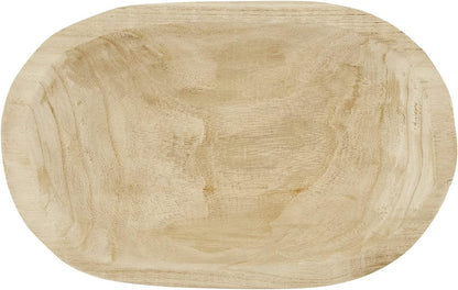 12 7.5-Inch, Santa Barbara Design Studio TableSugar Paulownia Wood Dough Bowl, x Natural