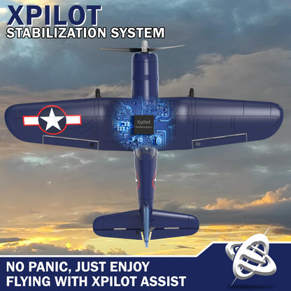 LEAMBE 4 Channel RC Plane - Ready to Fly Aerobatic Aircraft, Easy Control for Beginners, F4U Corsair RC Airplane Best Gift for Adults