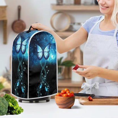 Blue Butterfly Print Blender Dust Cover, Kitchen Appliance Cover for Stand Mixer, Keep Your Kitchen Clean