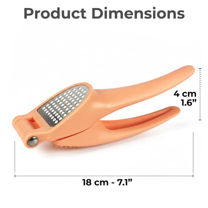 COO KORA Garlic Presses, Garlic Press, Durable Ergonomic Handheld Garlic Chopper/Crusher for Chefs and Kitchens, No Peeling Required, Dishwasher Safe
