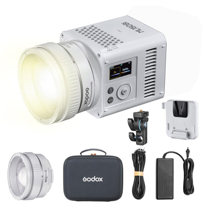 GODOX ML150BI LED Video Light BI-Color 2800K-6500K,Portable Handheld Led Photo Monolight,CRI 96+ TLCI 97+,61054Lux@1m,Support NFC&APP, for Photographers,Filmmakers,Studios