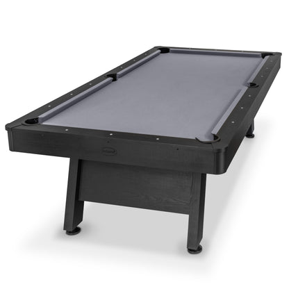 GoSports 8 ft Pool Tables with Wood Finish - Billiards Game Room Table for Adults & Family - Accessories Not Included - Gray