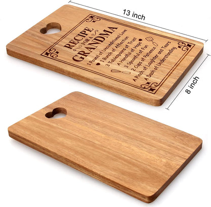 Wooden Cheese Charcuterie Boards - Thoughtful Gifts for Grandma, Unique Kitchen Present for Mother's Day, Christmas
