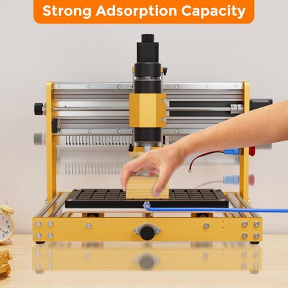 3018 Vacuum Table for CNC Series 3018 Pro Max, 3018 Pro Ultra, Workholding Suction Table Set for Engraving and Milling. Area: 300x180x15mm