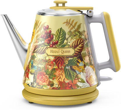 1 34 304 800W Hazel Quinn Retro X Eduardo Recife Collaboration Electric Kettle- Litres / Ounces Retro Small Tea Kettle