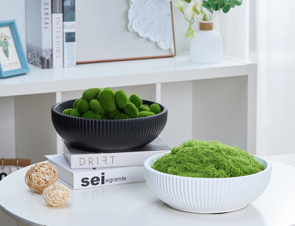 Aotea Crafts - Concrete Black Fruit Bowl for Kitchen Counter - Decorative Modern Industrial, Minimalist Fruit & Centerpiece Bowl - Sealed & Durable - Handcrafted -10 inch