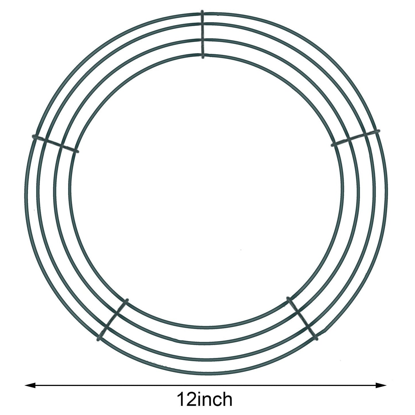 Sumind 3 Pack 12 Inch Green Wire Wreath Frame Metal Wreath Form Round Wire Frame for Christmas Weddings Decor DIY Crafts Floral Projects Home Front Door Garden Outdoor Arrangements Holiday